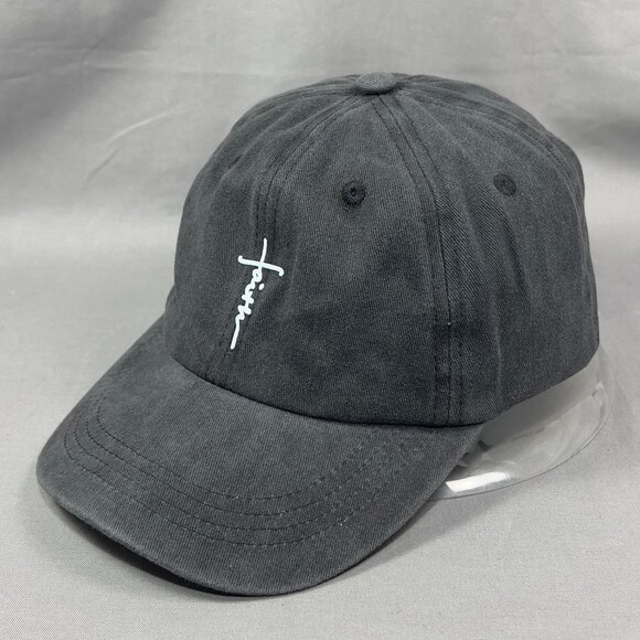 Faith Strapback Hat Cap Jesus Christian Cross Catholic Black Baseball Mens - Picture 2 of 12
